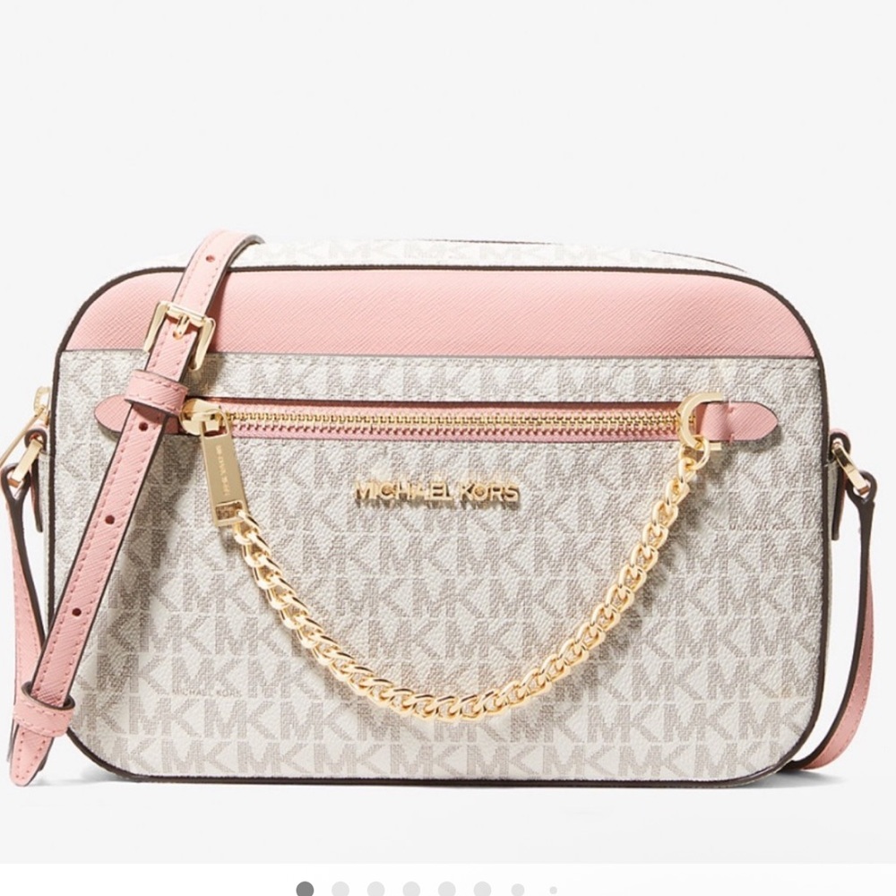 NWT! Michael Kors Jet Set Large Logo
Crossbody Bag! Still in the plastic